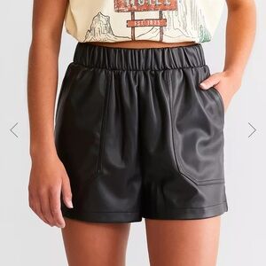 Steve Madden leather shorts